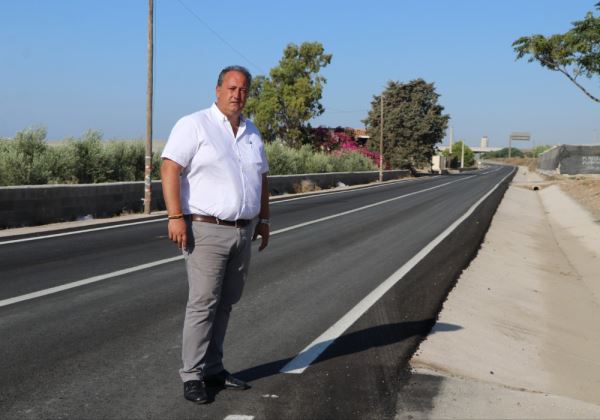 Avanzan a buen ritmo las obras de la carretera de San Silvestre  en El Ejido