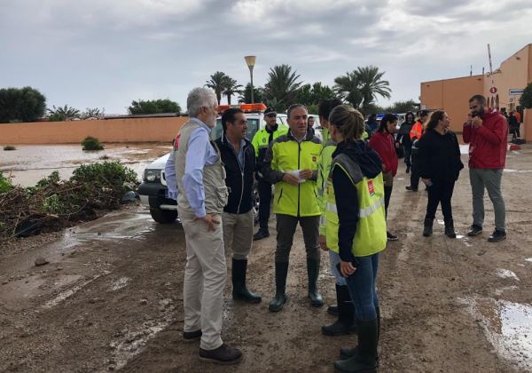 DANA obliga a evacuar el camping de Cabo de Gata