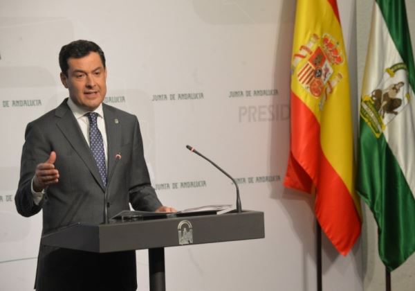 El presidente de la Junta de Andalucía anuncia 75 millones en ayudas para paliar los efectos de la Gota Fría