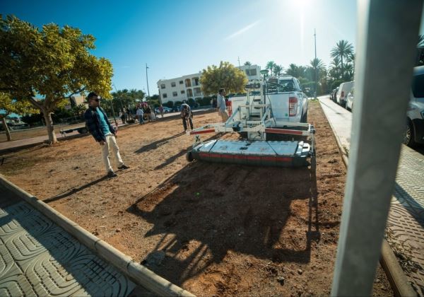 Un georradar de última generación explora varias parcelas municipales en Torrequebrada