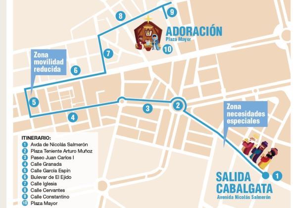 El Ejido se prepara para celebrar una Cabalgata de Reyes inclusiva y sostenible