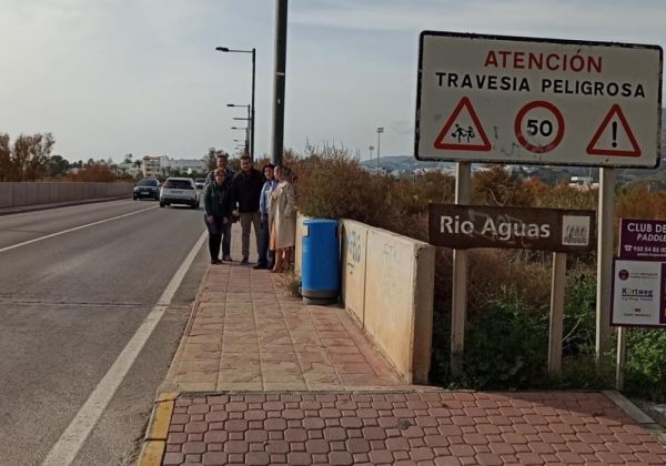 El PSOE pide al PP de Diputación que actúe en dos puntos negros en la carretera a Mojácar