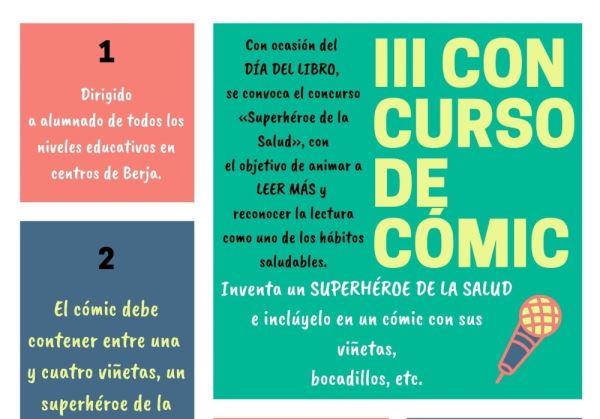 La Biblioteca de Berja lanza el III Concurso de cómic 'Superhéroe de la salud'