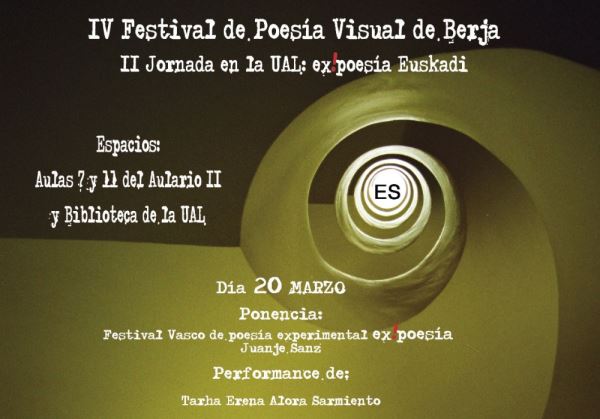 La Bienal Ex!poesía de Euskadi estará en el IV Festival de Poesía Visual de Berja