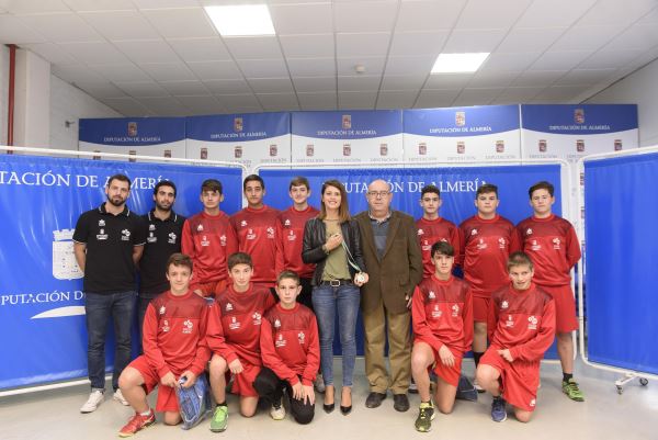 Diputación recibe a la Selección Provincial Infantil Masculina de Balonmano
