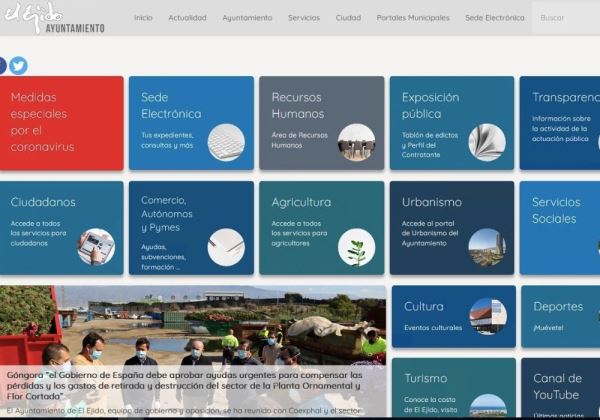 El Ayuntamiento de El Ejido lanza un nuevo espacio online para el comercio