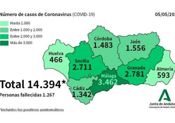 Salud corrige los datos y Almería reduce el número de positivos en dos