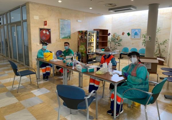 El Área Sanitaria Norte de Almería realiza test a los profesionales sanitarios