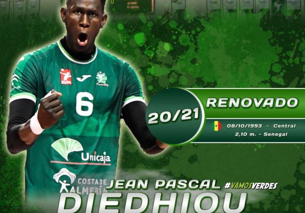 Jean Pascal Diedhiou renueva su vinculación con Unicaja Almería