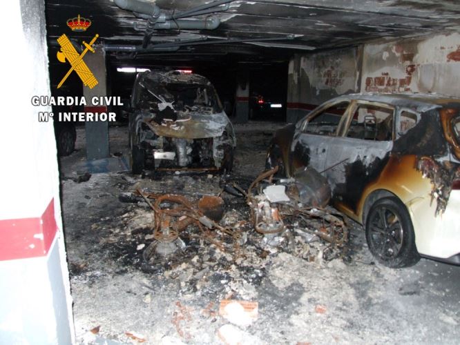 Detenido por incendiar un garaje y causar daños por valor de 70.000 euros
