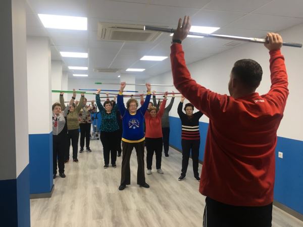 El nuevo gimnasio en la sala de usos múltiples completa la oferta deportiva de Canjáyar