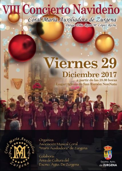 La Coral María Auxiliadora de Zurgena ofrecerá un nuevo concierto de Navidad