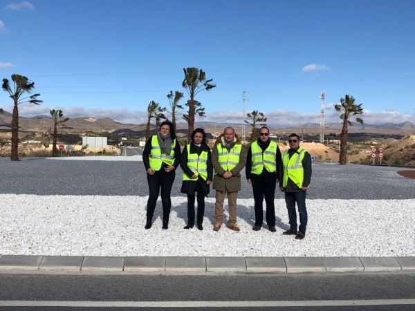 La Junta finaliza la mejora de la glorieta situada en el kilómetro 63 de la A-334, en Cantoria