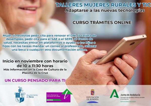 El CMIM Berja organiza un curso para enseñar a realizar trámites a través de internet