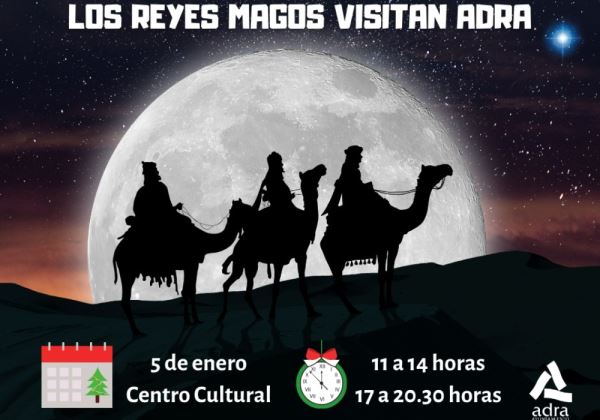 Adra recibe hoy a Melchor, Gaspar y Baltasar en el Centro Cultural