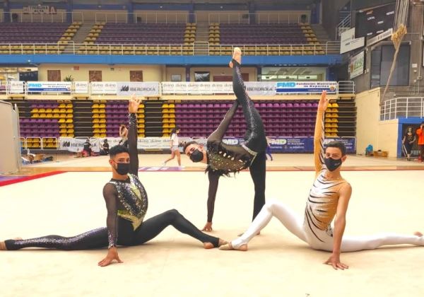 Iván Fernández, del club roquetero Purpurina, medalla de bronce nacional en la Copa de la Reina de Gimnasia Rítmica