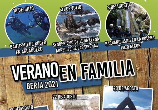 Berja presenta siete actividades multiaventura en familia para este verano