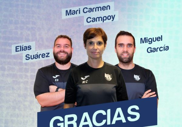 Elías Suárez, Miguel García y Mari Carmen Campoy no continúan ligados al primer equipo masculino