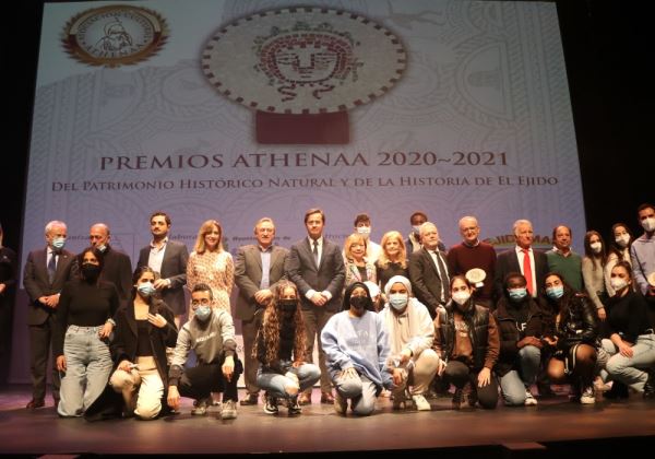 El Teatro Auditorio acoge los Premios Athenaá que ponen de relieve el compromiso y la defensa del Patrimonio Histórico, Natural y de Historia en El Ejido