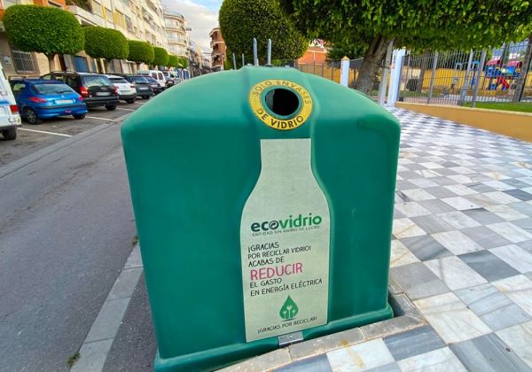 El reciclaje de vidrio aumenta en Berja un 16,6% durante el año 2021