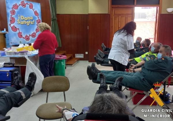 Jornada de donación de sangre en la Comandancia de la Guardia Civil de Almería