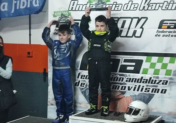 El joven piloto Almeriense de 9 años Francisco López termina 2º en la primera prueba del Campeonato de Andalucía de Karting 2022