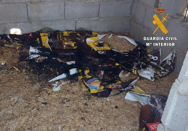 La Guardia Civil investiga a una persona por la muerte de 25 perros en Huércal Overa.